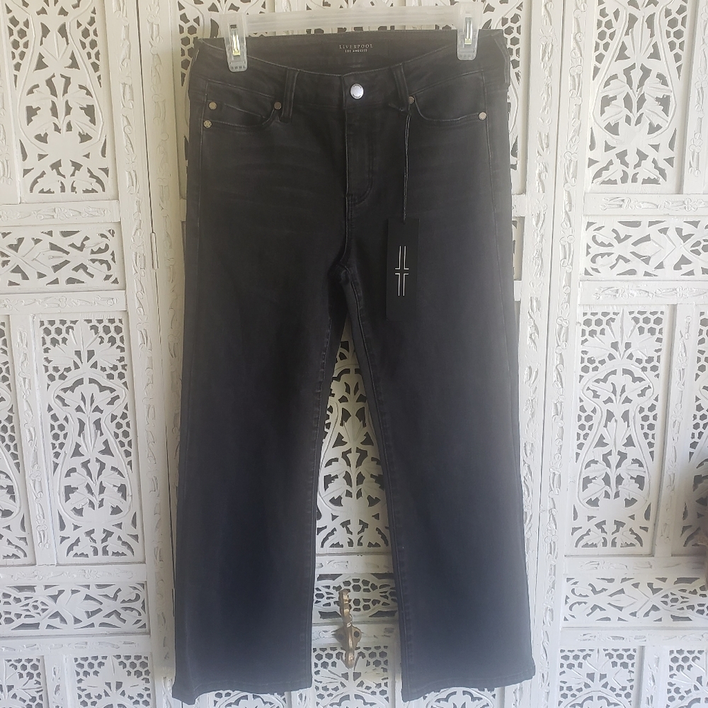 NWT, Liverpool Jeans Crop Straight Sz 4
